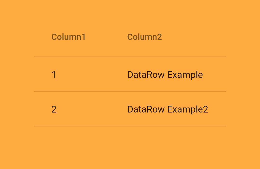 DataRow Widget