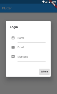 Form in Popup flutter