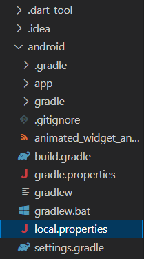 Project Folder local.properties