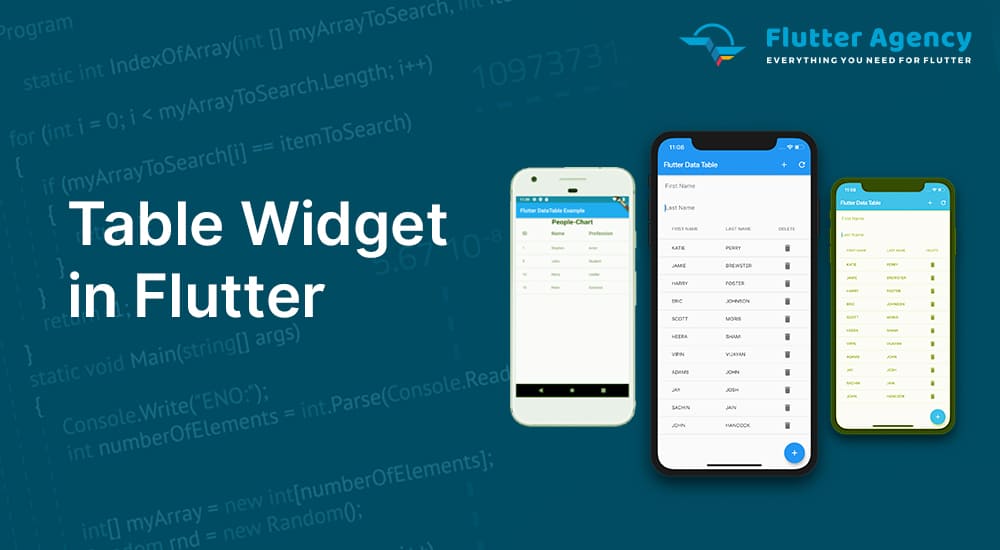 Table Widget in Flutter