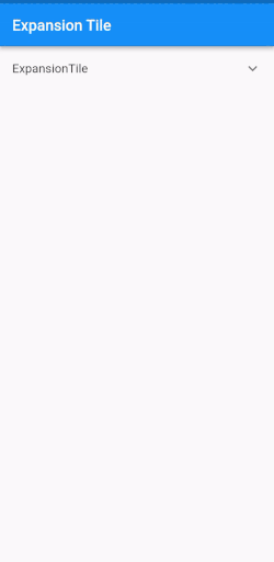 Output of expandabletile widget in flutter
