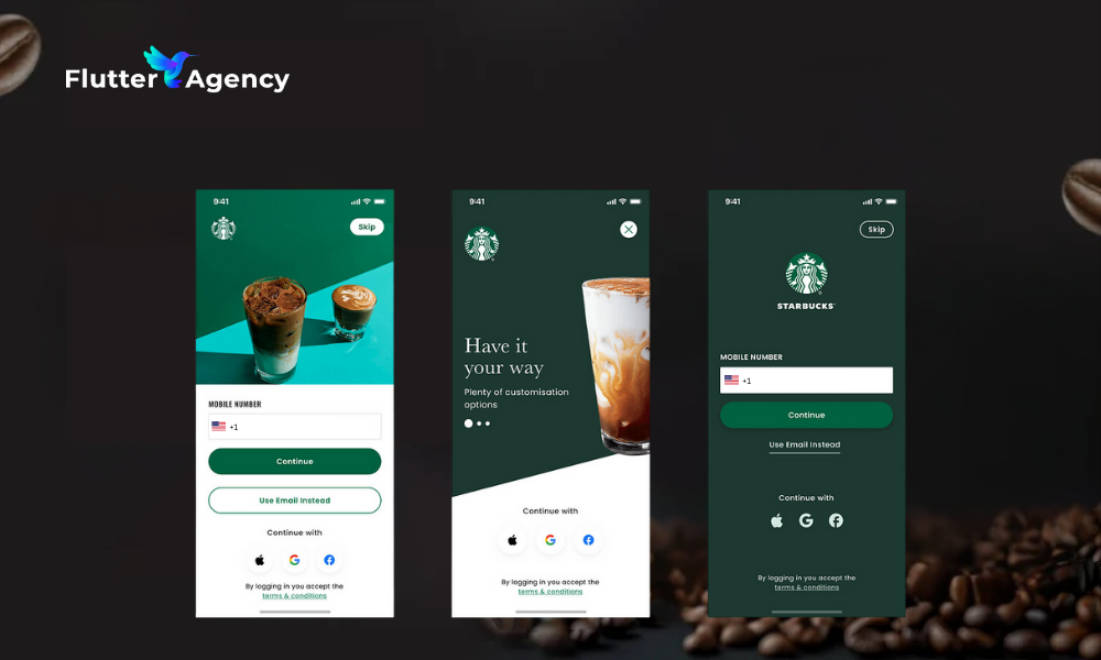 App UXUI Features for a Coffee App